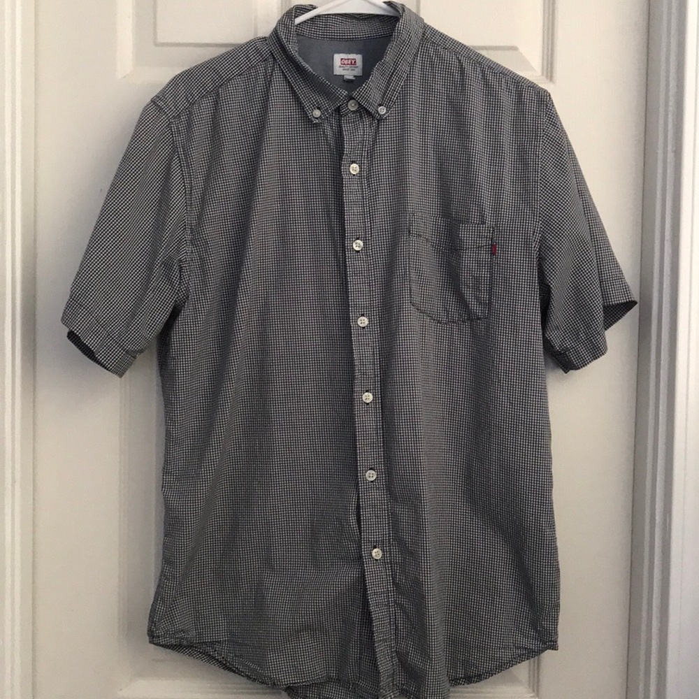 Men’s Obey Button Down Shirt